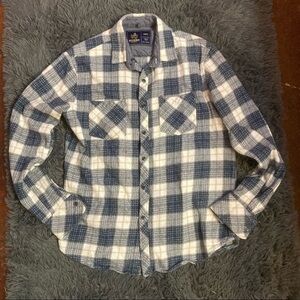 Men’s Medium Rugby Flannel Button Front Shirt